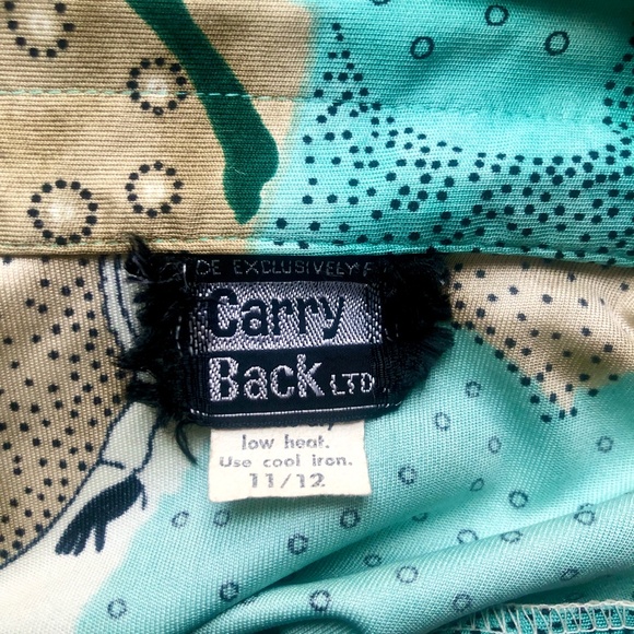 Vintage Carry Back LTD Pop Art Button Down Shirt, Size 12 - Picture 11 of 11